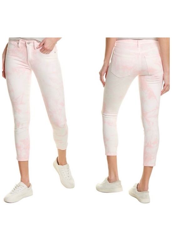 Lucky Brand Denim - Lucky Brand Tie Dye Pink White Women’s Crop Skinny Jeans Size 10 NWT